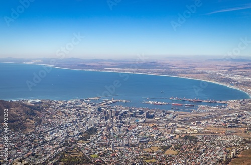 aerial view of bay