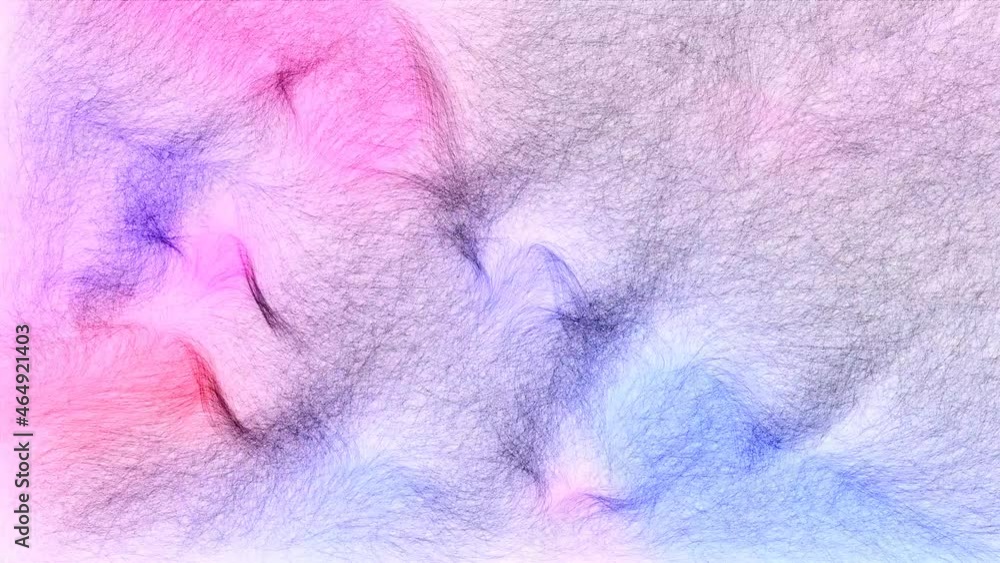 Color threads hand draw digital art animation Color threads hand draw digital art animation