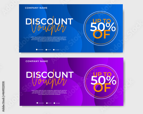 Discount voucher fast food template design.Discount voucher hamburger in template design.gift voucher template
