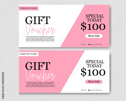 Discount voucher fast food template design.Discount voucher hamburger in template design.gift voucher template