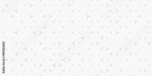 Minimalist geometric seamless pattern. Vector white and beige background with shaped figures. Cool subtle texture. Modern ornament used for design wallpaper, paper, wrapping, package, covers