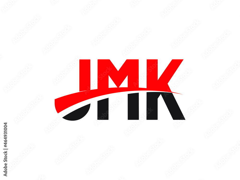 Obraz premium JMK Letter Initial Logo Design Vector Illustration