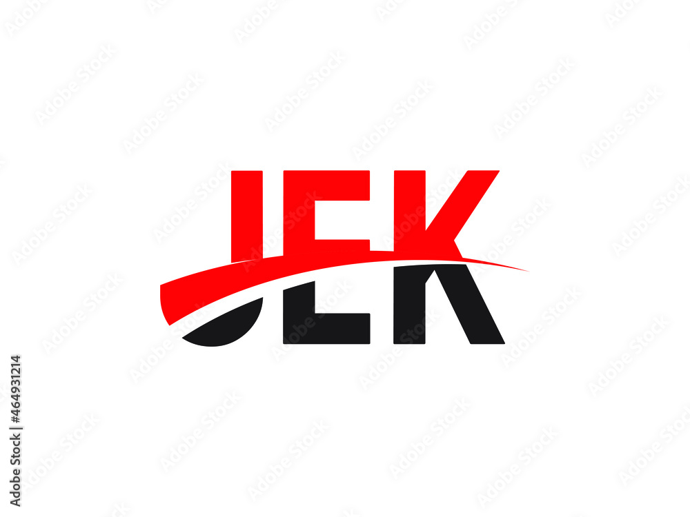 Obraz premium JEK Letter Initial Logo Design Vector Illustration