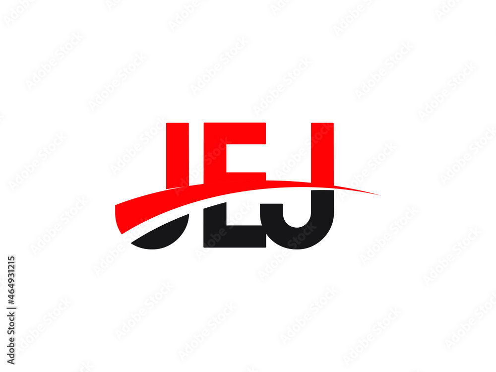 JEJ Letter Initial Logo Design Vector Illustration - obrazy, fototapety, plakaty 