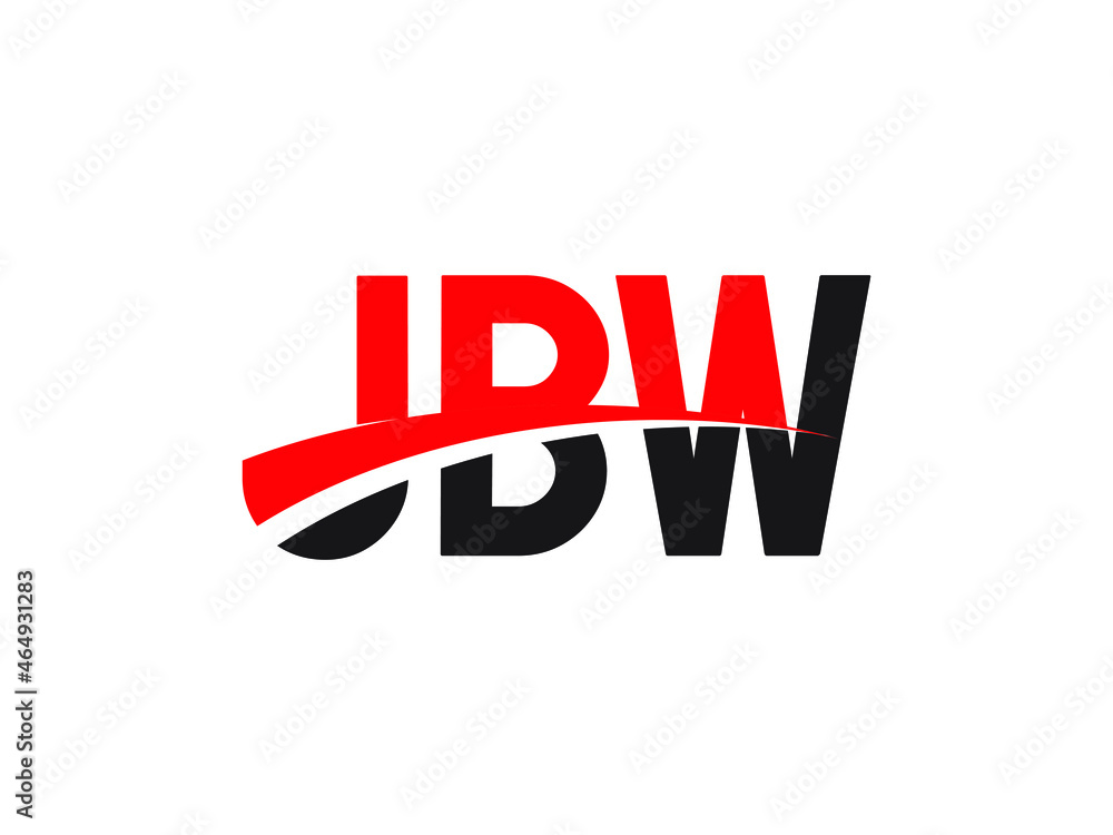 JBW Letter Initial Logo Design Vector Illustration
