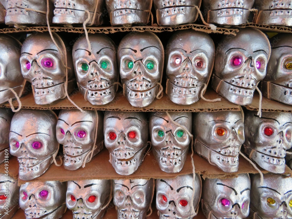 ceramic skulls, Day of the dead, Mexico