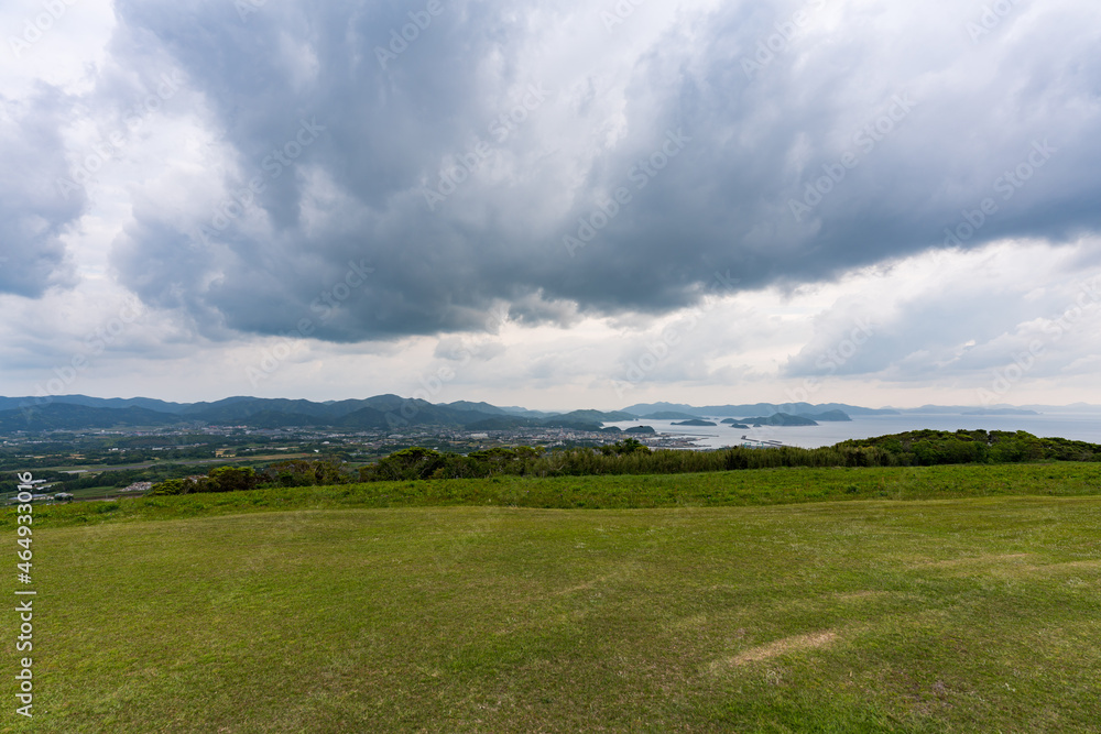 福江島 五島列島 夕暮れ 展望 福江島 五島列島 夕暮れ 展望