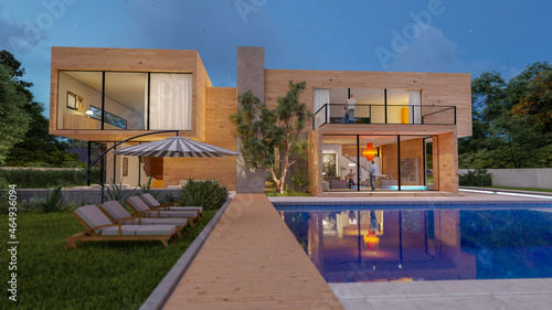 Big contemporary villa in l...