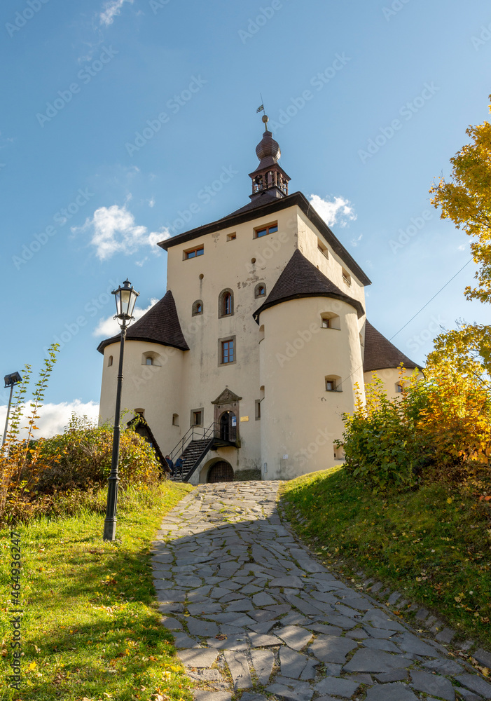 The New Castle in Banska Stiavnica, Slovakia. Unesco World Heritage Site.