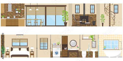 インテリアのベクターイラスト.