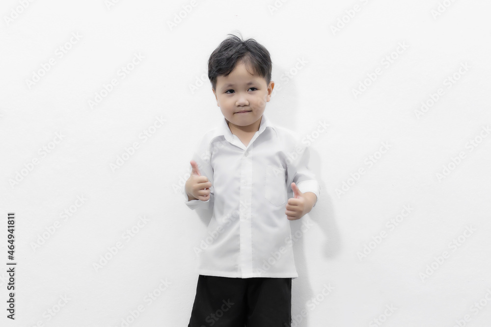 Asian boys studio portrait on white background Asian boys studio portrait on white background
