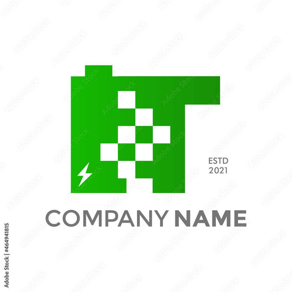 Obraz premium Initial T battery charge data.