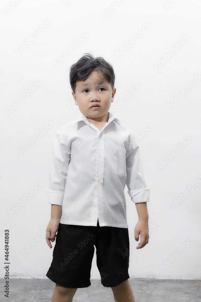 Asian boys studio portrait on white background Asian boys studio portrait on white background