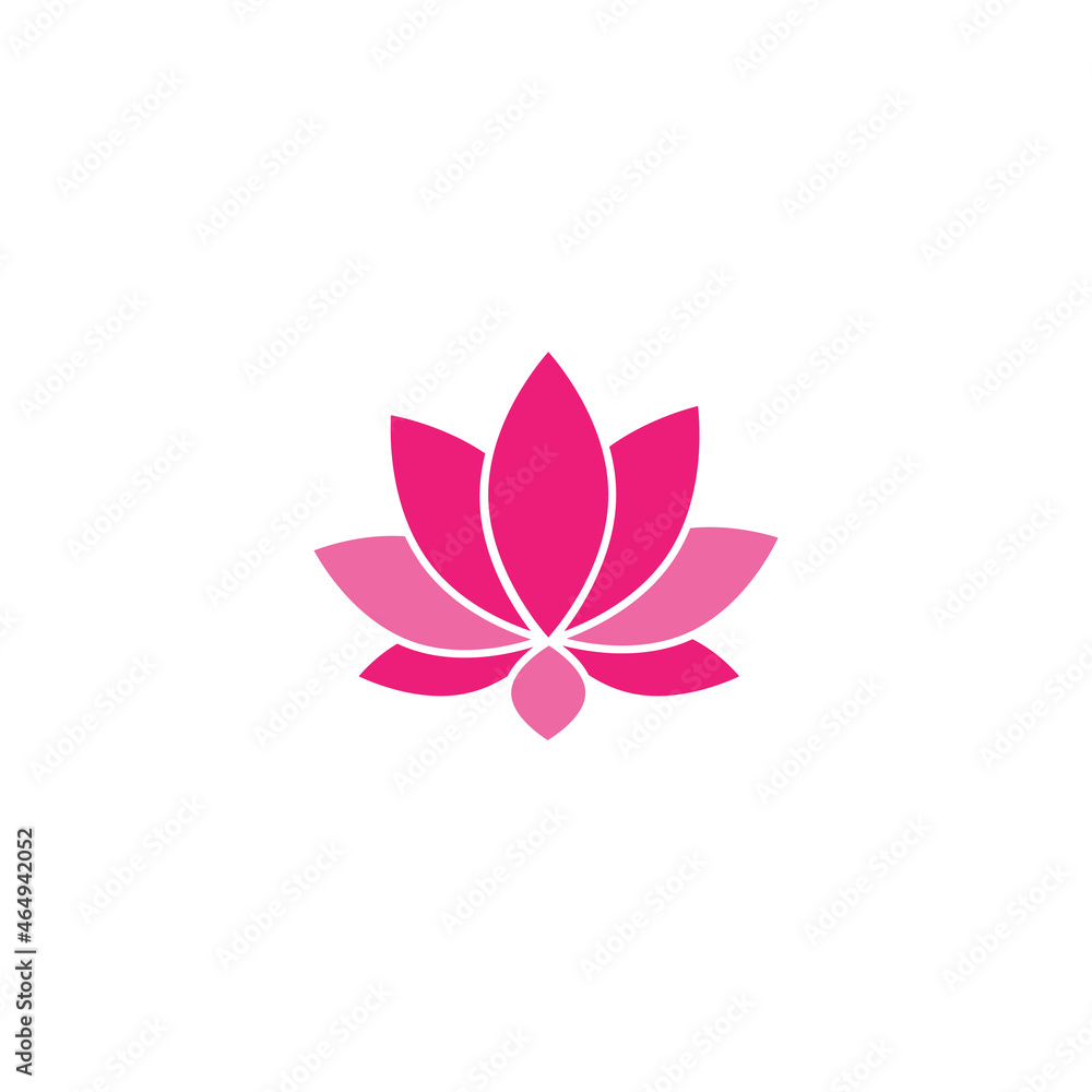 Lotus flower icon design template vector isolated illustration