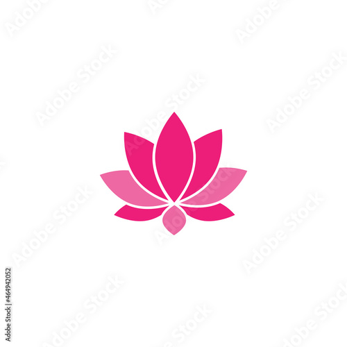 Lotus flower icon design template vector isolated illustration