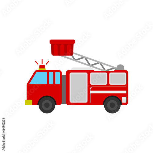 Fire truck icon design template vector isolated illustration