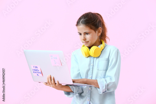 Little programmer using lap...