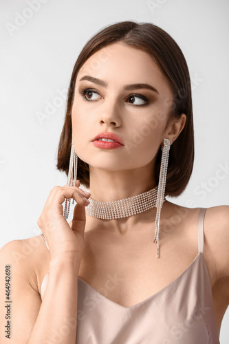 Young beautiful woman with ...