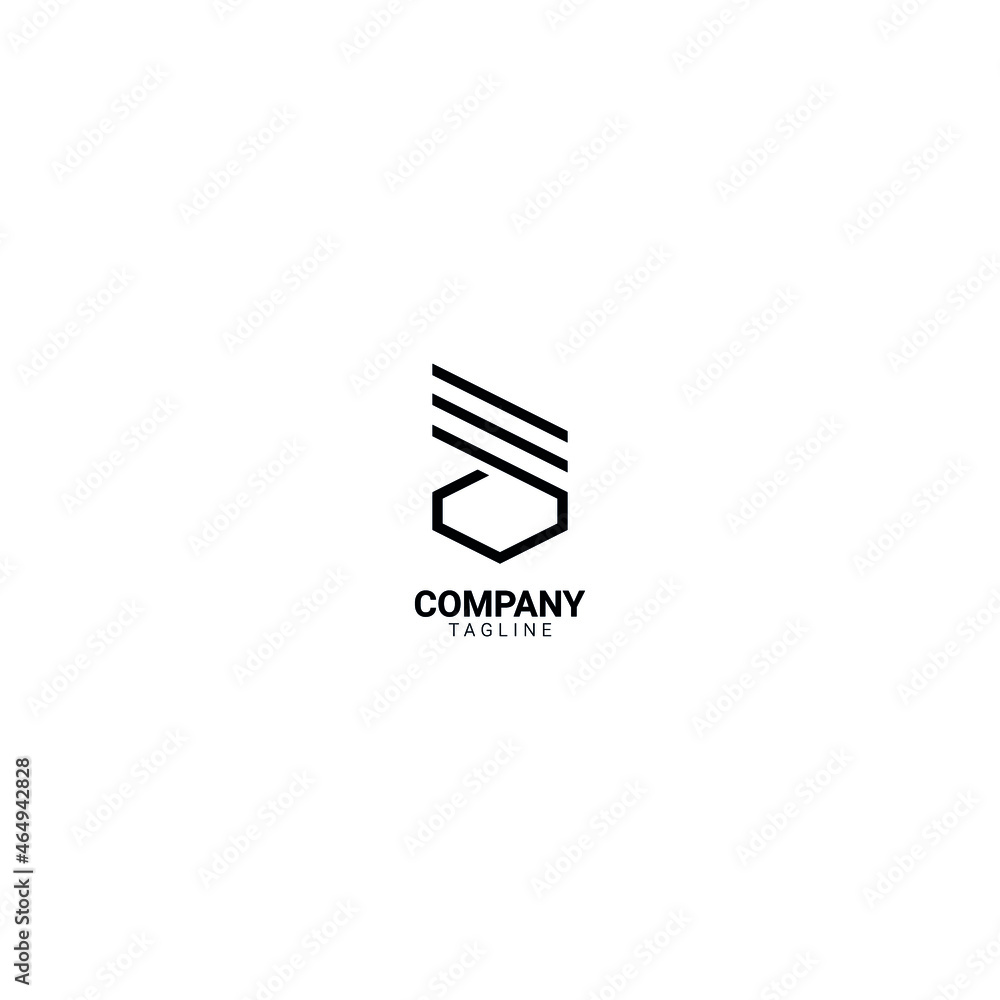 geometry monogram logo geometry monogram logo