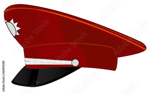 Red service cap of the employee rospotrebnadzor