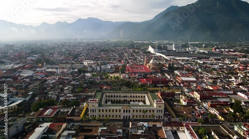 Frontal view of Orizaba municipal palace and beer factory photo