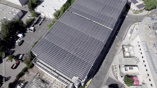 Takeda biotech, solar on garage structure, photovoltaic, sustainable concept photo