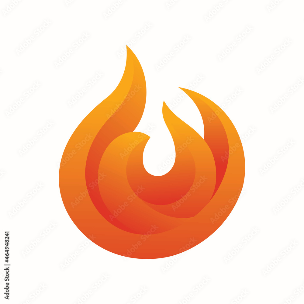 Fire flame vector logo design element. Fire flame vector logo design element.