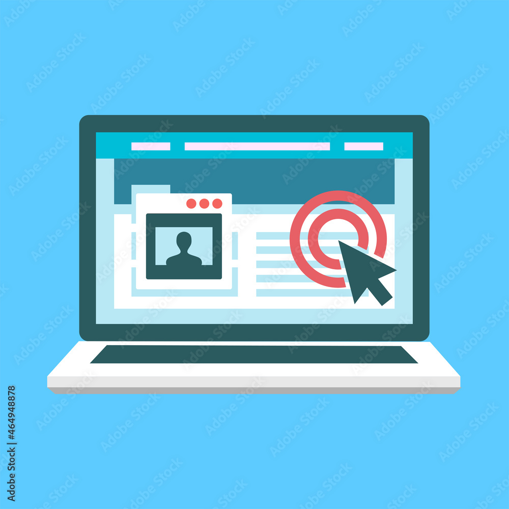 vector laptop web concept elements vector laptop web concept elements