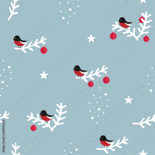 Christmas holiday vector seamless pattern