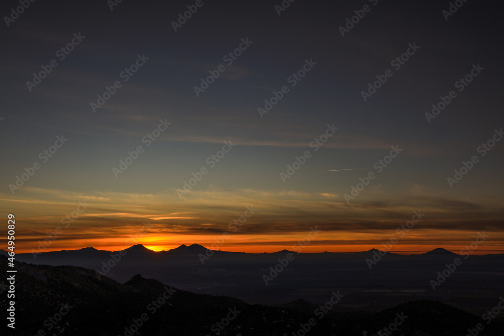 Sunset Over Sisters