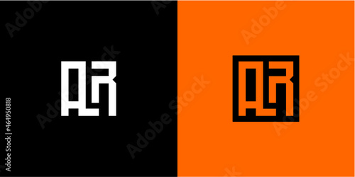 AR Letter Initial Logo Design Template Vector Illustration © makrufi