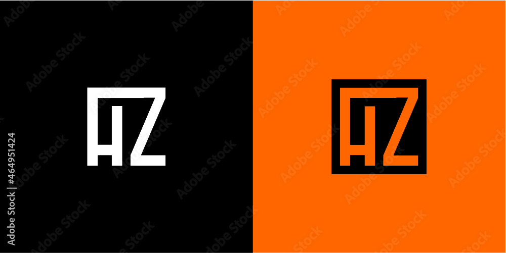 AZ Letter Initial Logo Design Template Vector Illustration AZ Letter Initial Logo Design Template Vector Illustration