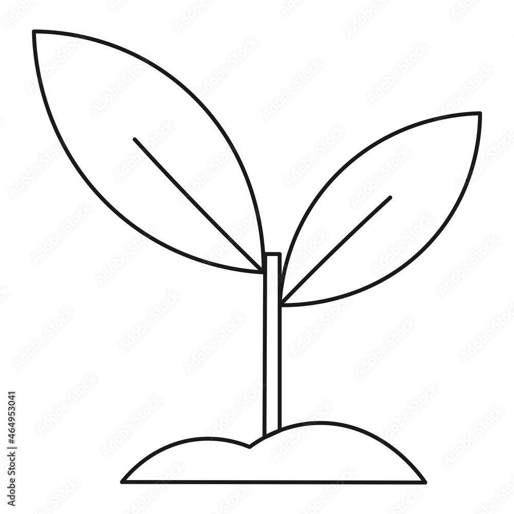 House plant sprout plant ecological icon isolated House plant sprout plant ecological icon isolated