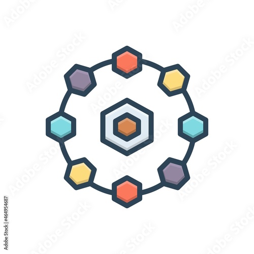 Color illustration icon for rare