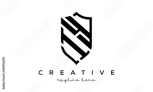 IY letters Creative Security Shield Logo photo