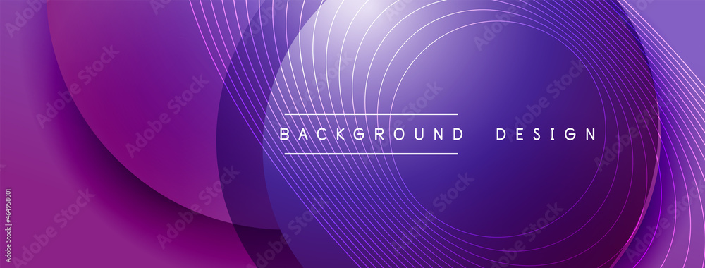 Gradient circles with shadows. Vector techno abstract background. Modern overlapping forms wallpaper background, design template Gradient circles with shadows. Vector techno abstract background. Modern overlapping forms wallpaper background, design template
