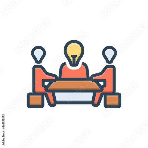 Color illustration icon for trustees