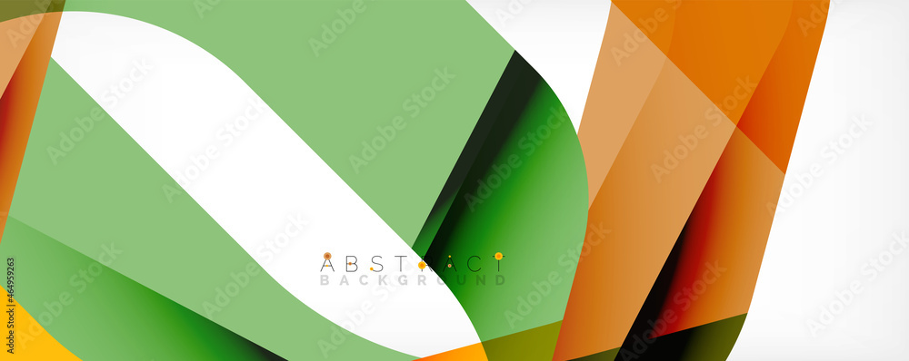 Geometric abstract background - multicolored abstract shapes on white. Vector Illustration For Wallpaper, Banner, Background, Landing Page Geometric abstract background - multicolored abstract shapes on white. Vector Illustration For Wallpaper, Banner, Background, Landing Page