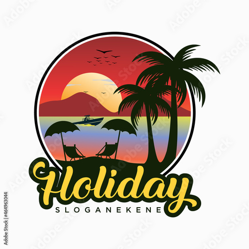 Wallpaper Mural beach logo vector Torontodigital.ca