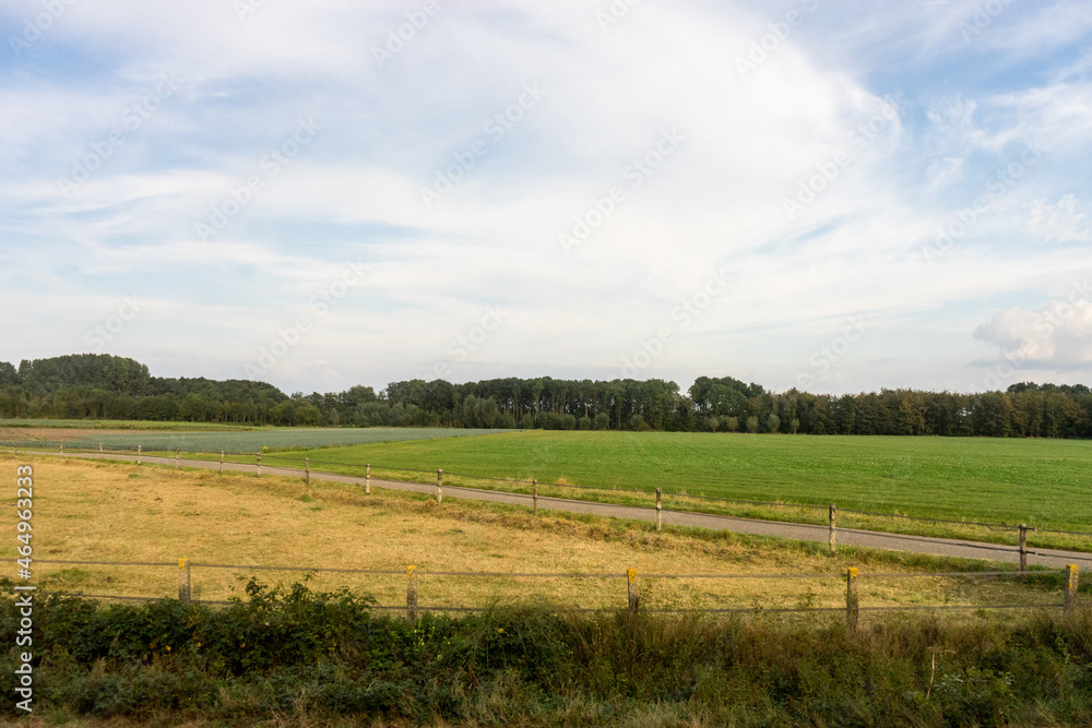 Antwerp, Belgium, a large farm field