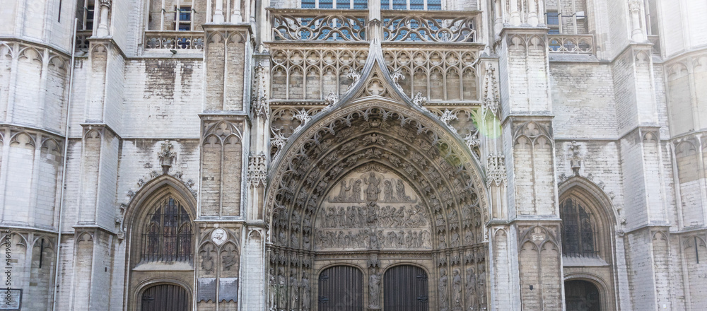Obraz premium Antwerp, Belgium, facade of a church