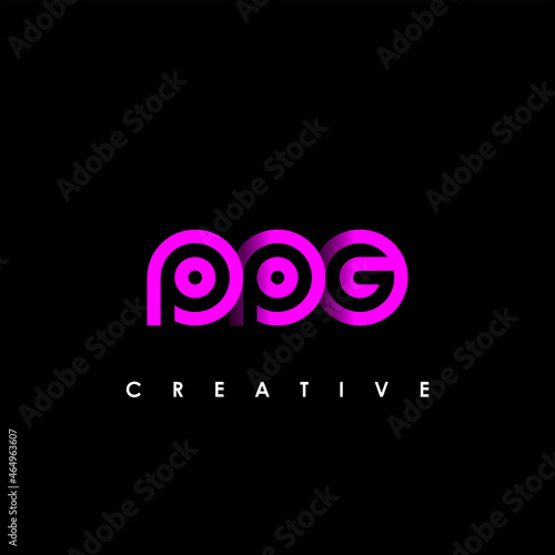 PPG Letter Initial Logo Design Template Vector Illustration