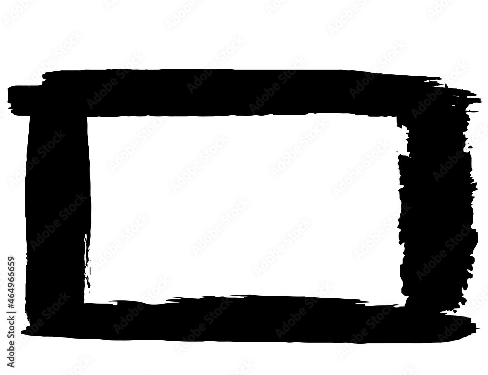 Grunge style frames black on white background Grunge style frames black on white background