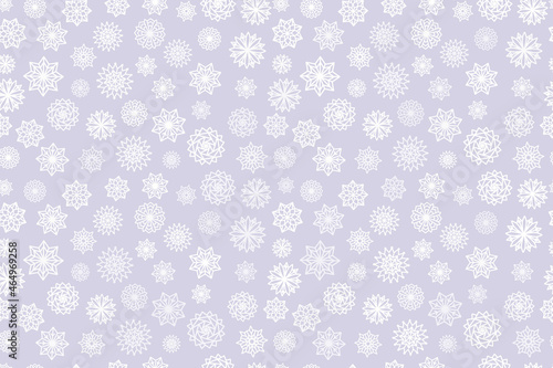 snow flake Christmas seamless pattern trendy pastel color, design for christmas festive wrapping paper greeting card brochure