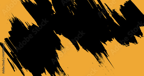 Abstract background wallpaper ink brush artwork _Zen Orange	
