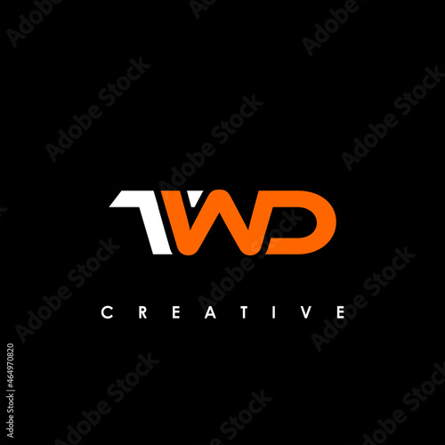 TWD Letter Initial Logo Design Template Vector Illustration photo