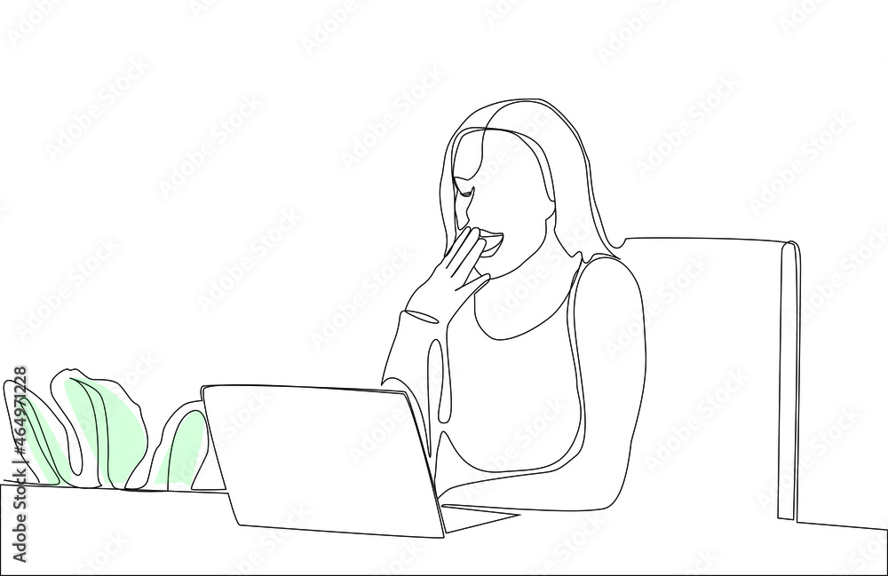 overworked business woman is tired and sleepy at the office overworked business woman is tired and sleepy at the office