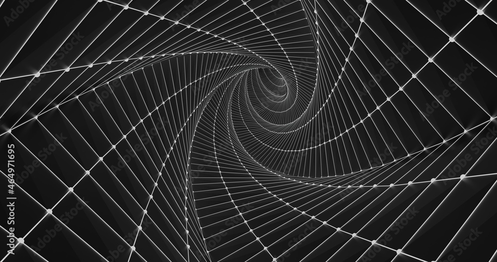 3d wireframe tunel dof 3d wireframe tunel dof