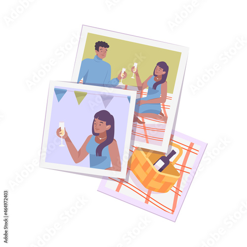 Party Photos Stack Composition