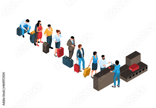 Airport Check-In Composition